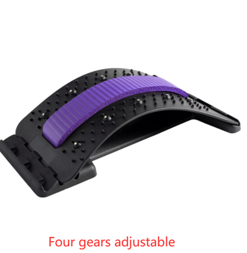 Back Stretcher Adjustable Back Cracker Massage Waist Neck Fitness Lumbar Cervical Spine Support Pain Relief