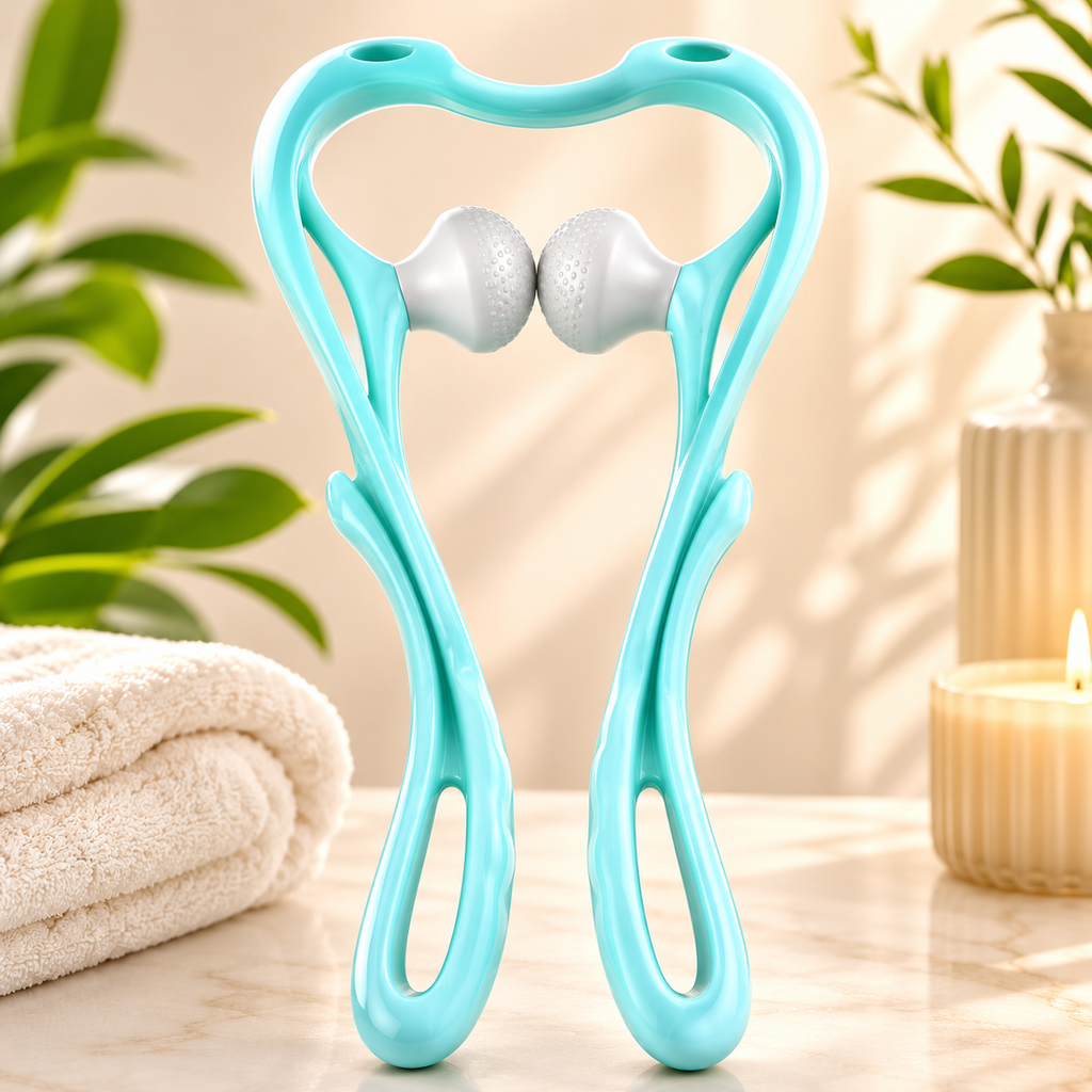 Two Wheel Neck Massager Tool