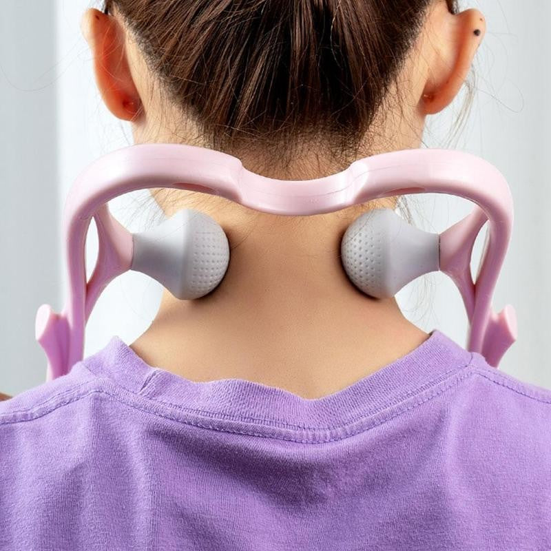 High Quality Multi-Function Manual Relaxed Cervical Massager Pressure Relieve Double Ball Pressing Meridian Massager