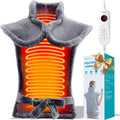Heating Pad for Back Pain Relief, 24"X33" Weighted Heating Pad for Neck and Shoulders and Back, Father-S Day Gift-S for Dad, Neck Heating Pad Fast-Heating with 6 Settings, Auto Shut-Off