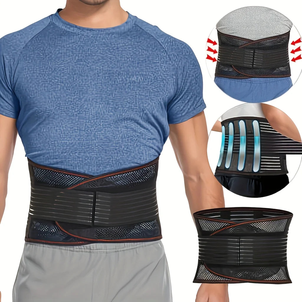 Lower Back Brace for Pain Relief,Back Support Belt, Flexible Lumbar Support Waist Belt for Lifting at Work,Scoliosis Pain Relief